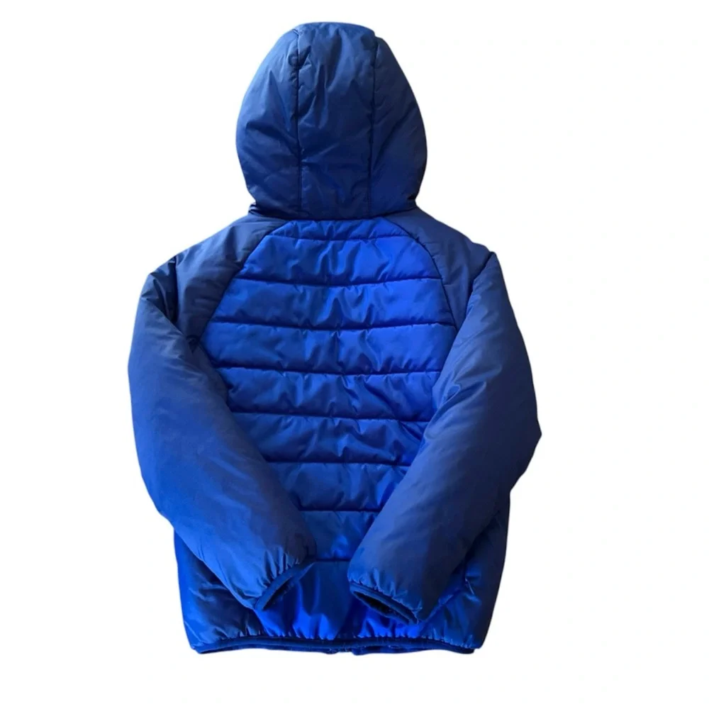 Under Armour Tuckerman Hooded Puffer Jacket Outdoors Fall Winter Boys Sz 6 Blue